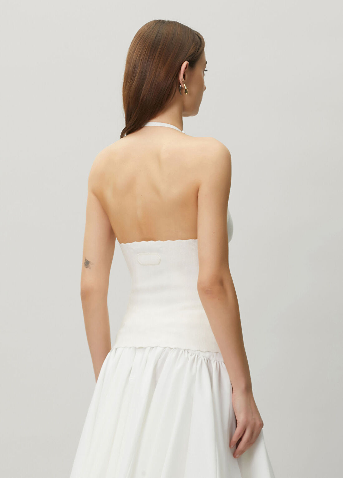 Jacquemus La Mille Tablier Krem Triko görsel 4