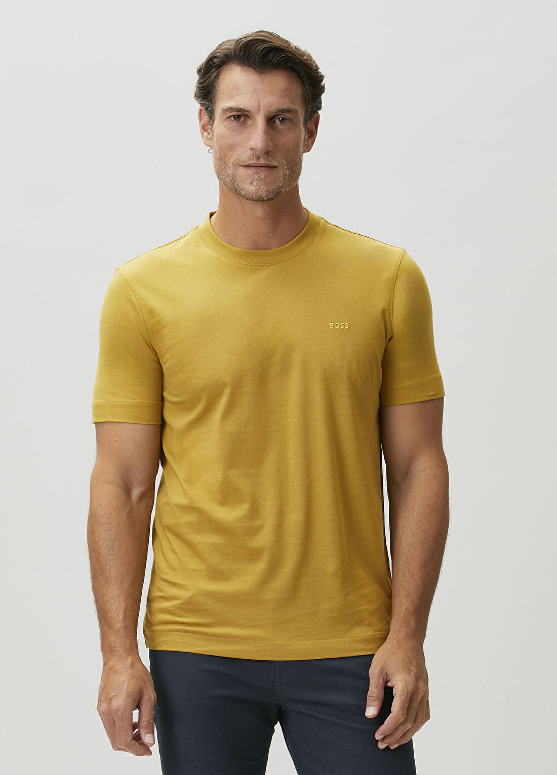Boss Regular Fit Sarı T-shirt