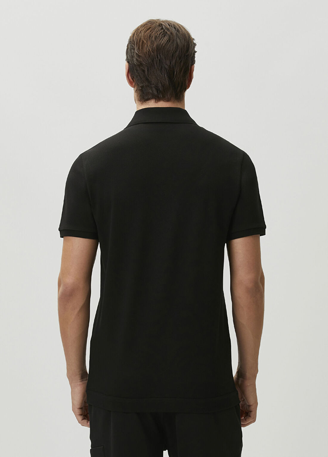 Moncler Siyah Polo Yaka T-shirt görsel 4