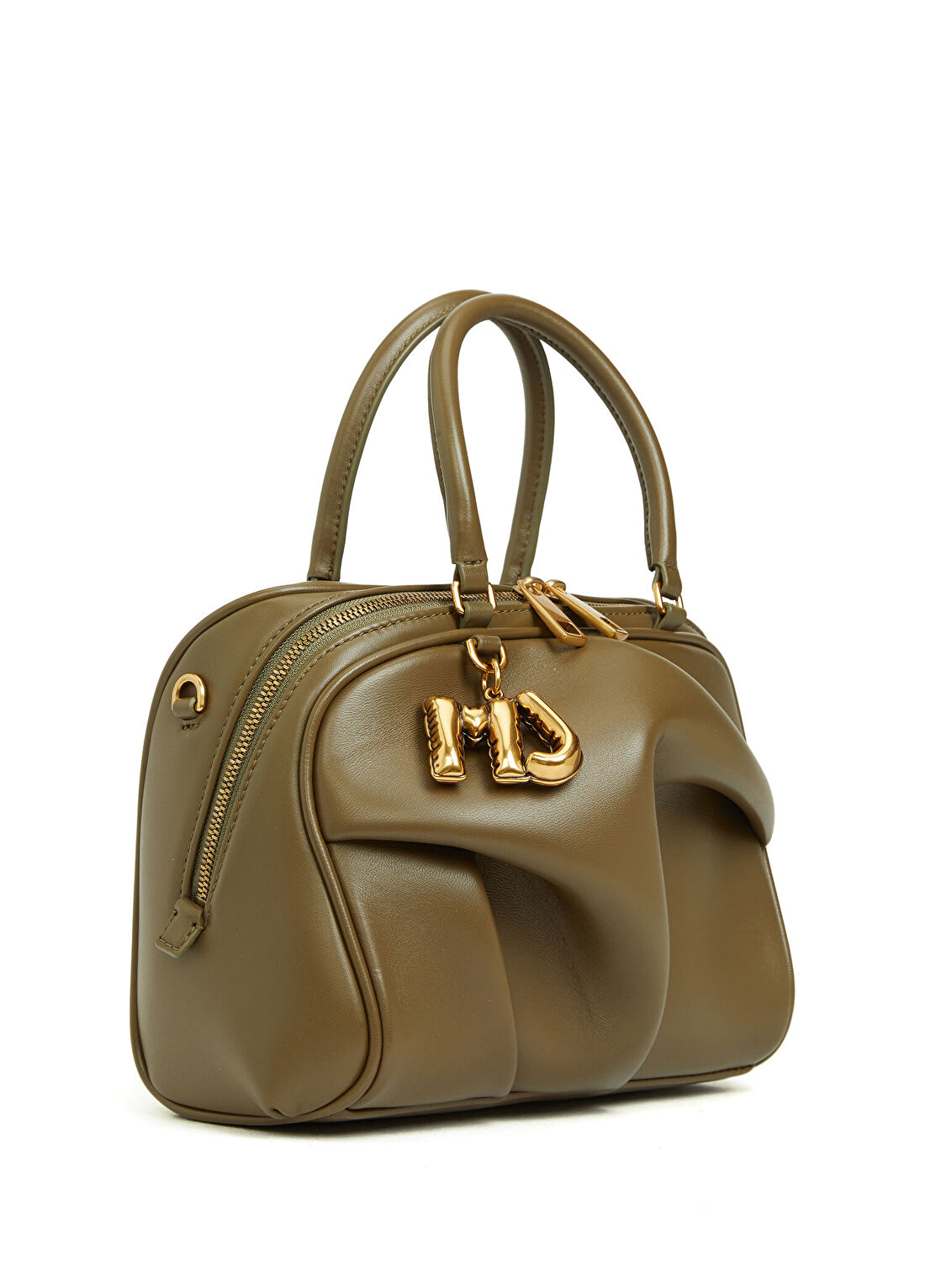 Marc Jacobs The Small Wave Haki Kadın Deri Çanta görsel 3
