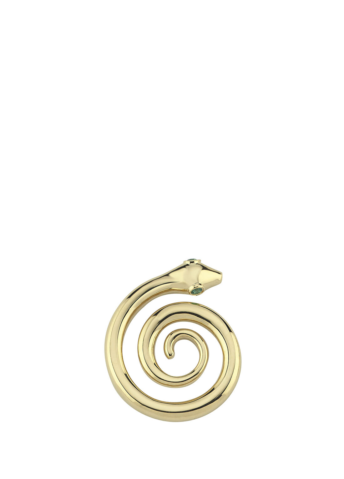 Charms Company Yılan Formlu Kadın Tek Altın Küpe