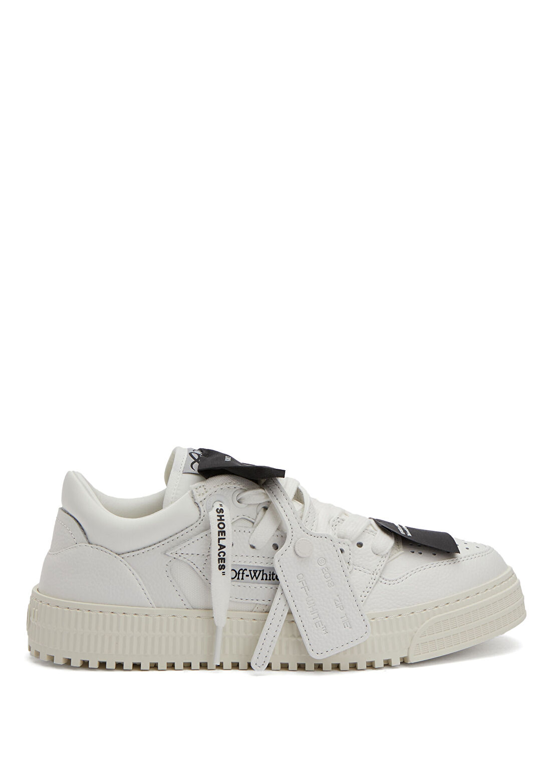Off-White 3.0 Court Beyaz Siyah Kadın Deri Sneaker