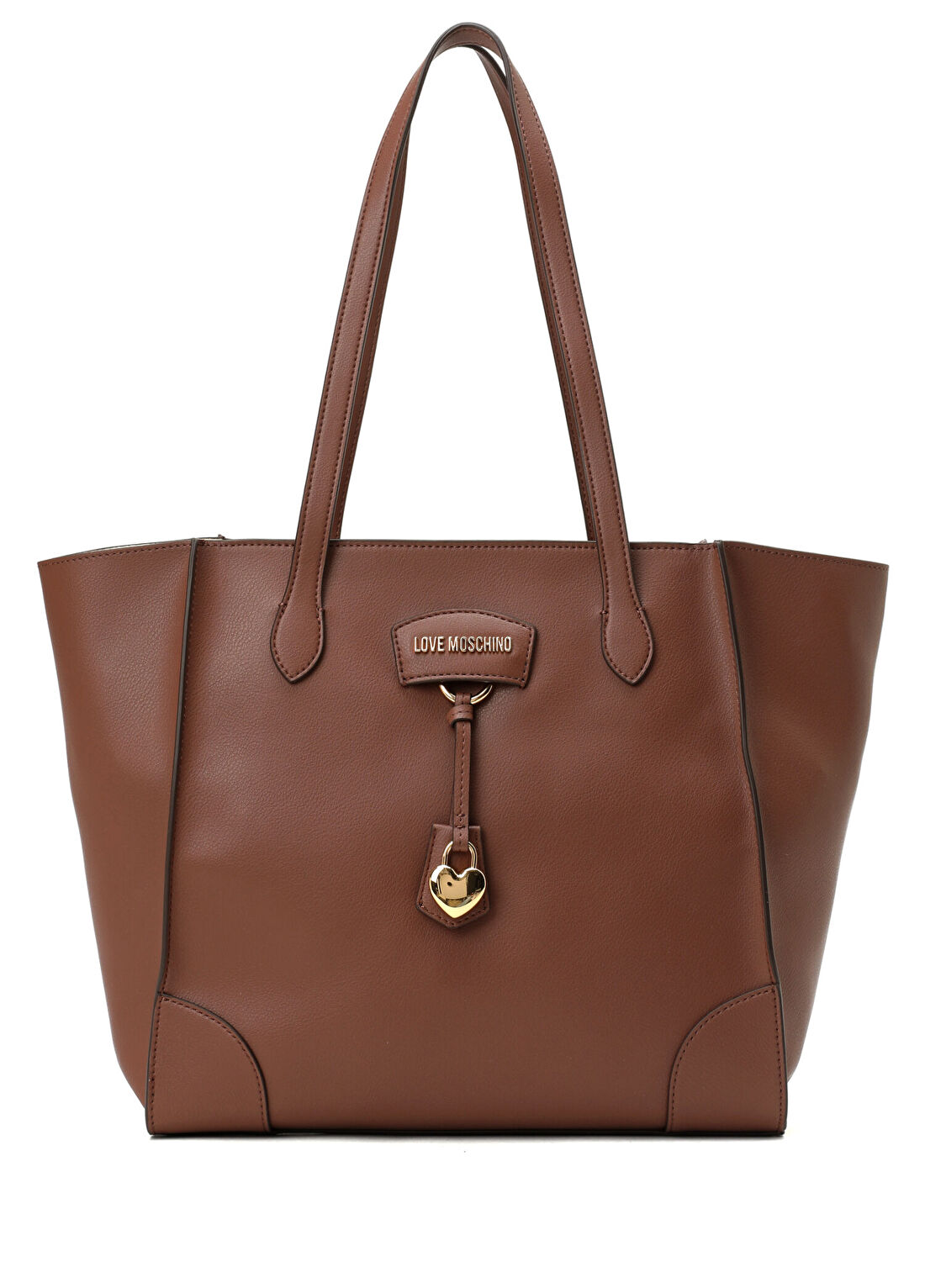 Love Moschino Charmy Kahverengi Kadın Deri Alışveriş Çantası
