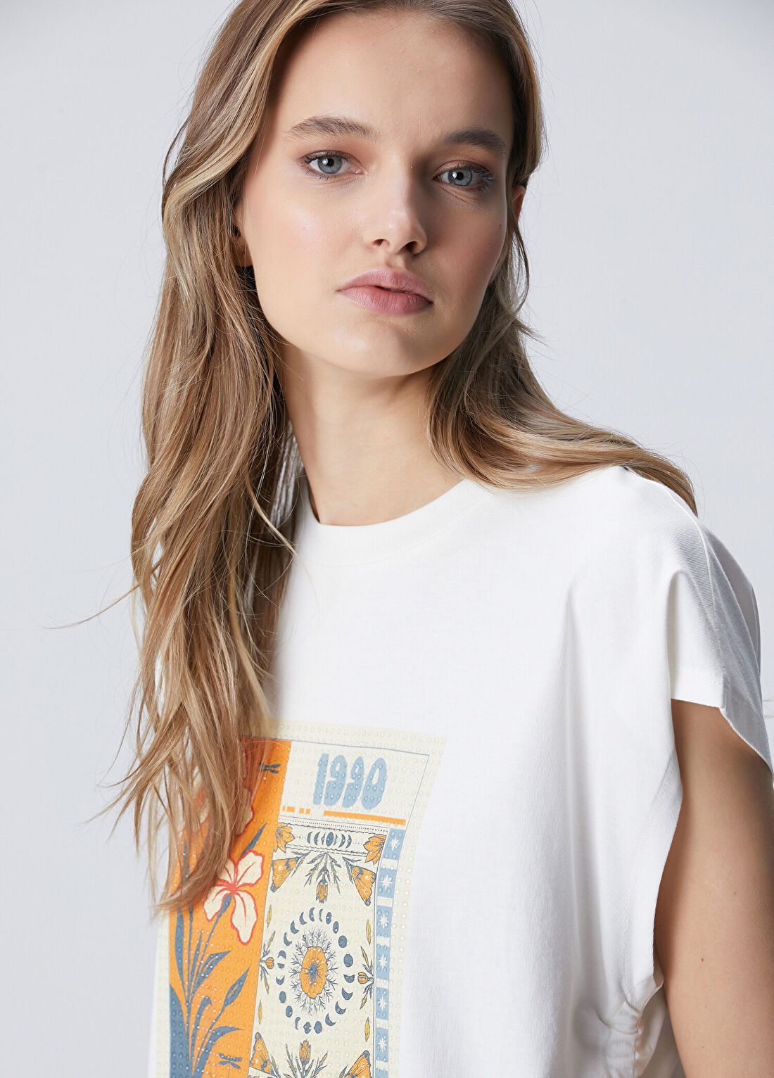 Network Kırık Beyaz N-Tech Baskılı T-shirt görsel 2