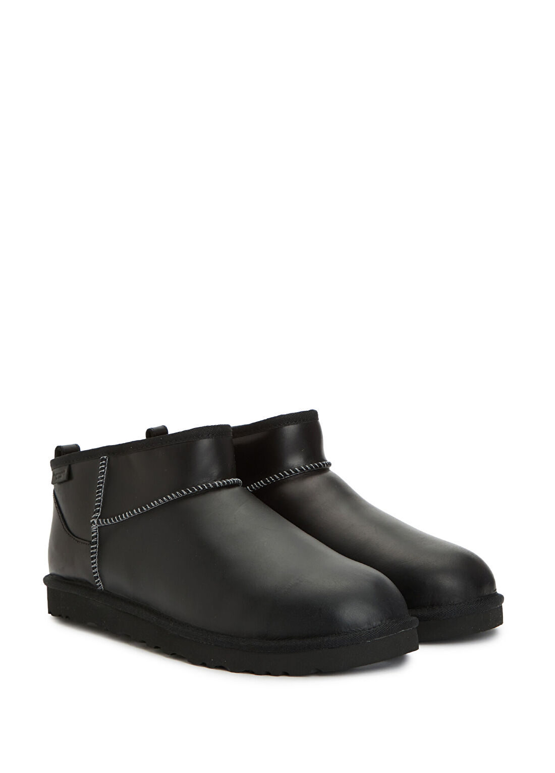 Ugg Classic Ultra Mini Siyah Erkek Deri Bot görsel 2
