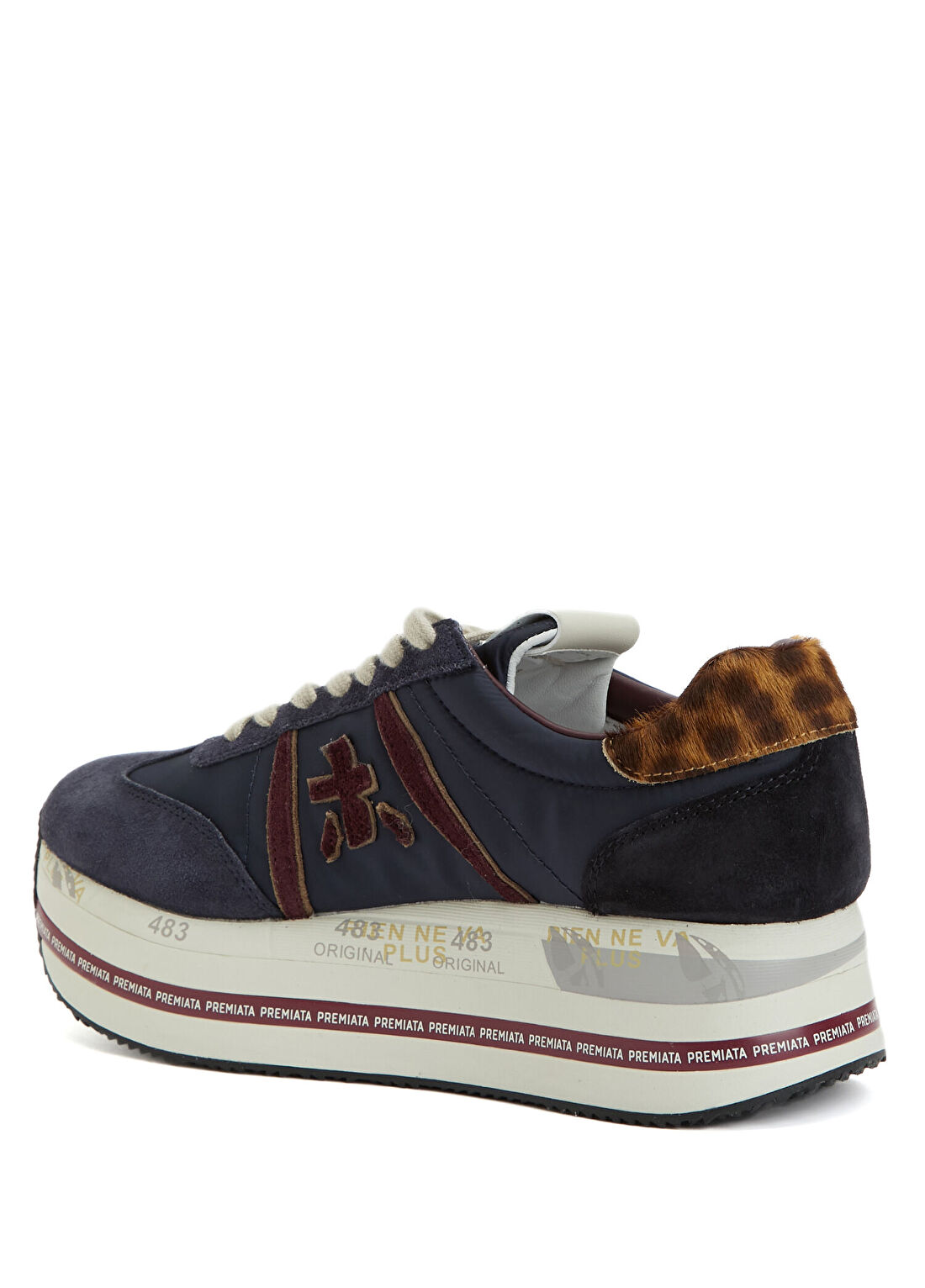 Premiata Beth Bordo Lacivert Kadın Sneaker görsel 3