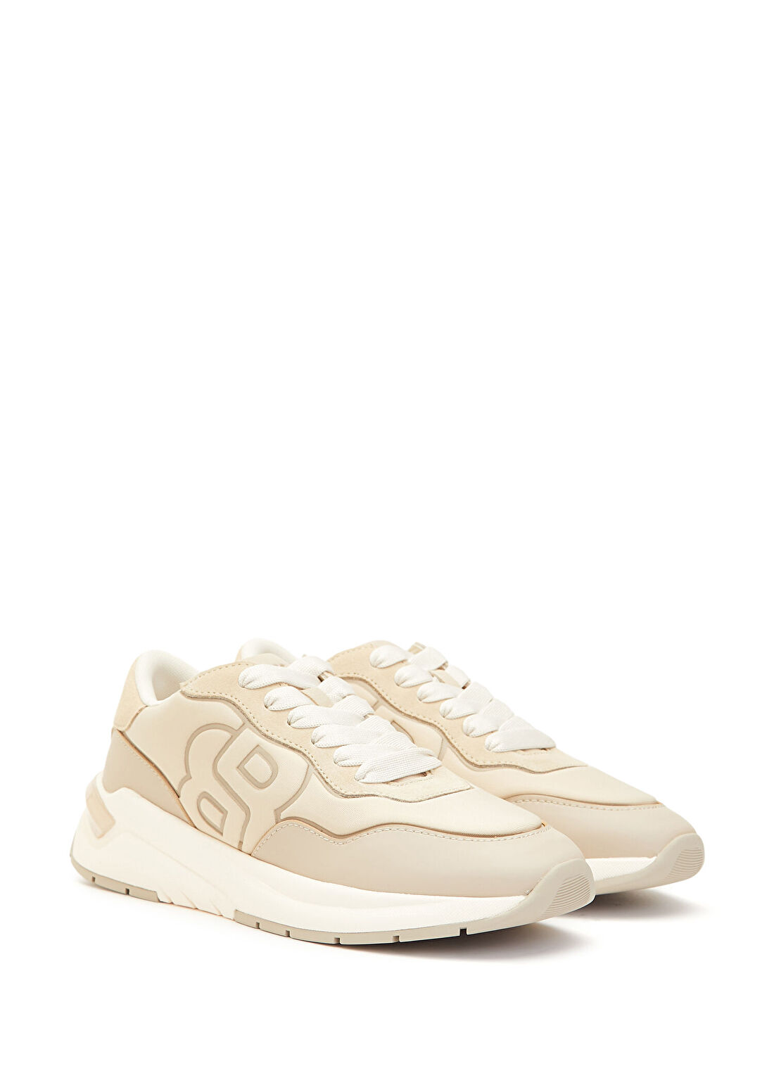 Boss Bej Kadın Sneaker görsel 2