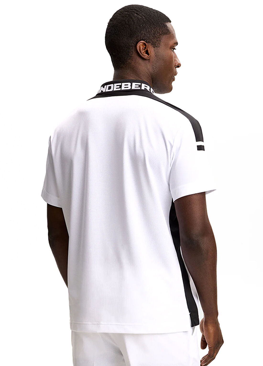 J.Lindeberg Bo Beyaz Polo Yaka Kısa Kollu Erkek T-Shirt görsel 4