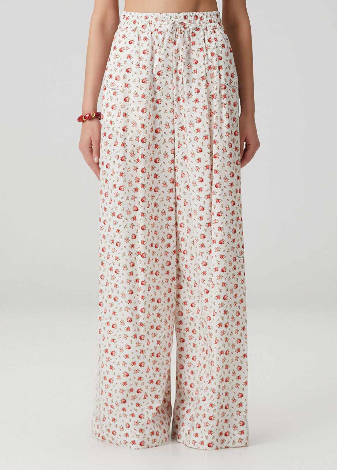 Dolce&Gabbana Beyaz Çiçekli Pantolon görsel 2