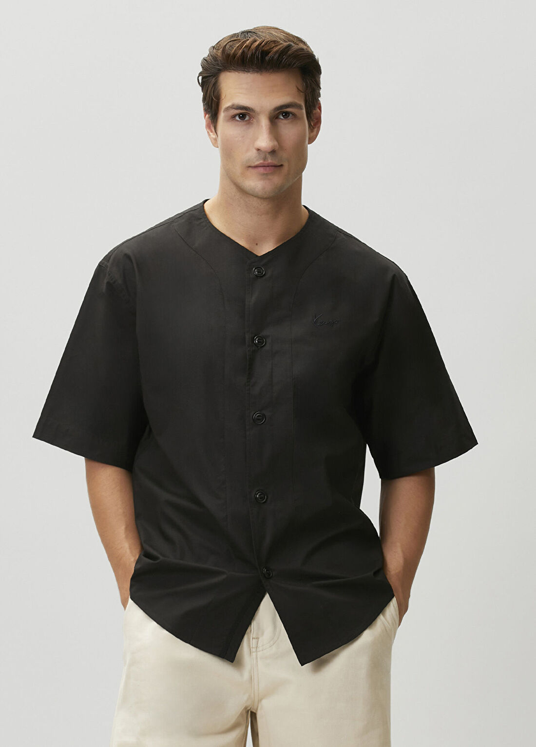 Kenzo Signature Baseball Siyah Gömlek