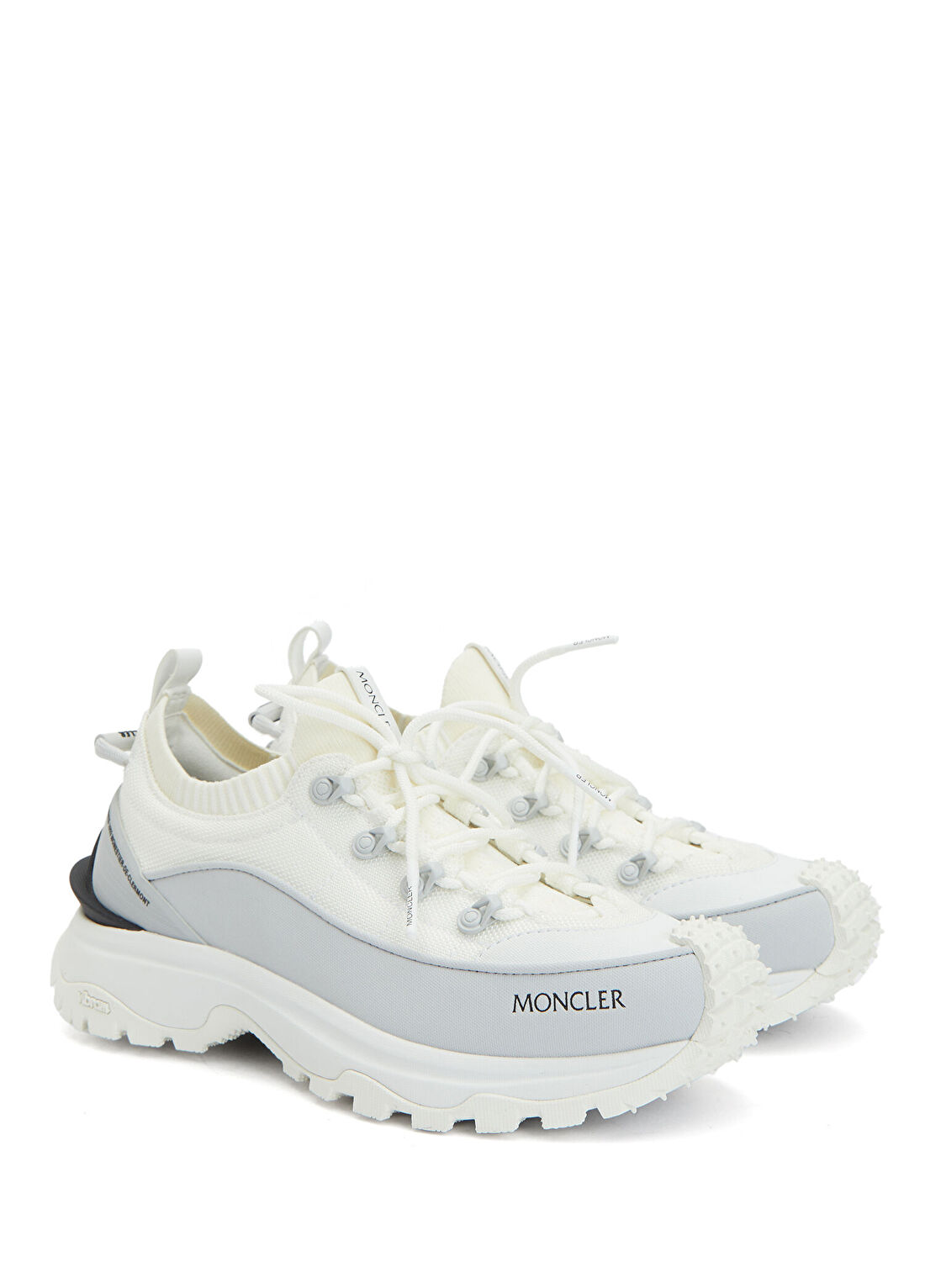 Moncler Beyaz Çorap Formlu Kadın Sneaker görsel 2