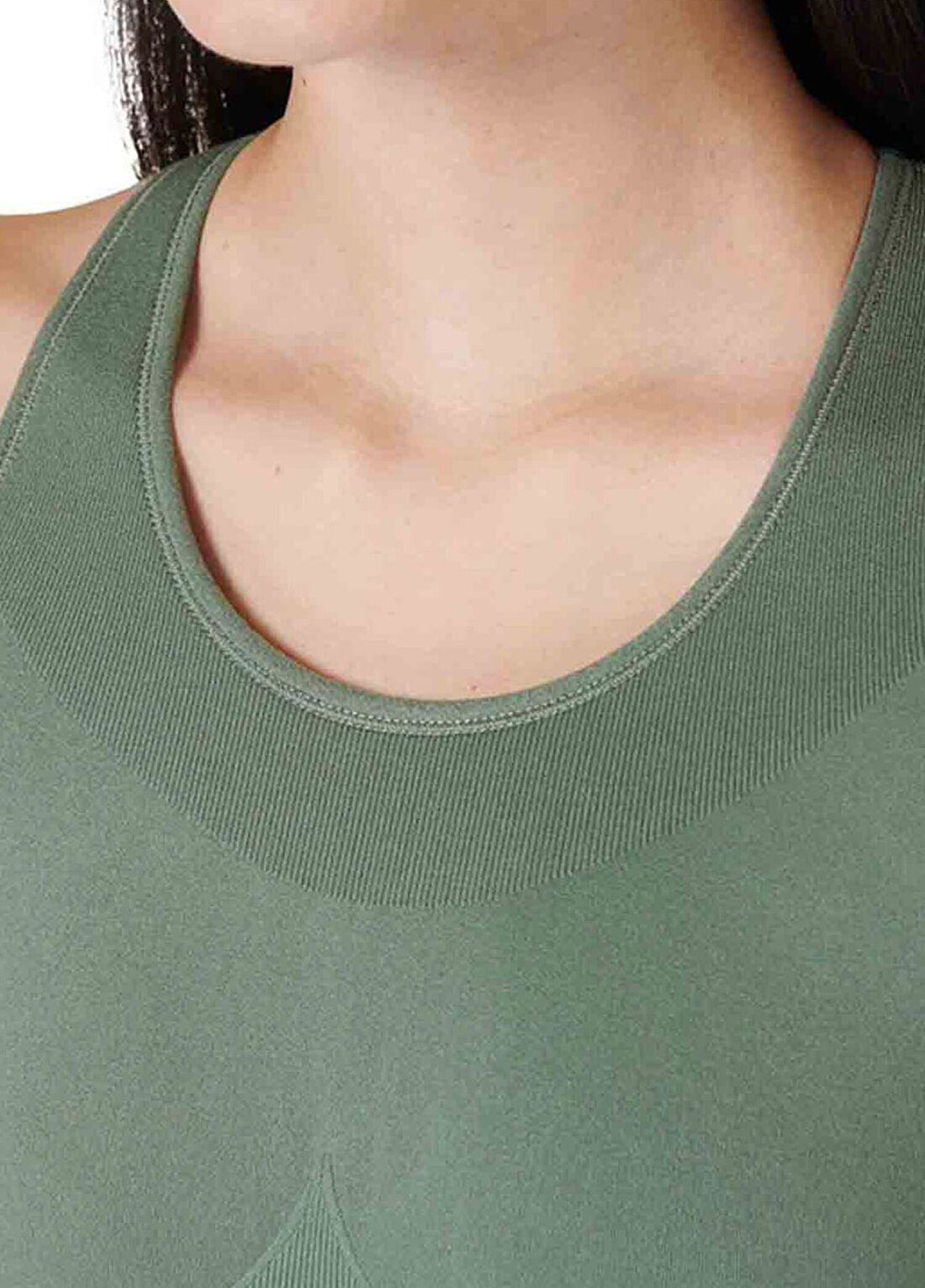 Sweaty Betty Stamina Workout Bra Yeşil Kolsuz Kadın Spor Atlet görsel 2