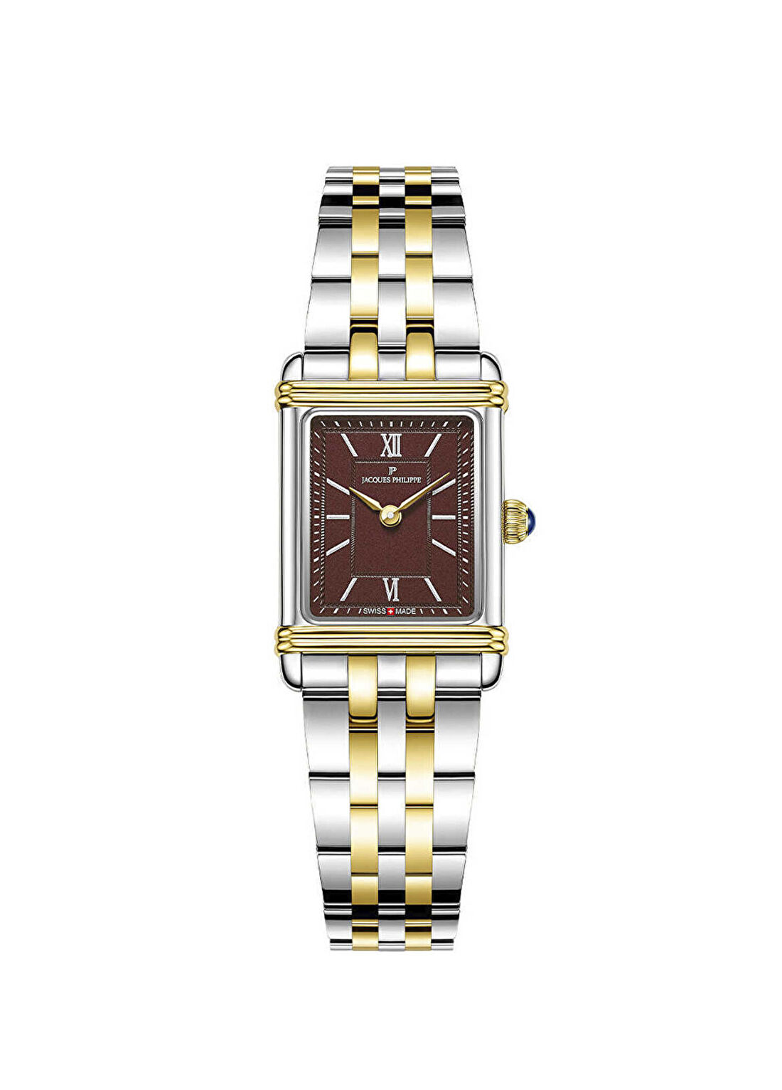 Jacques Philippe JPQLS8913X6BRG Altın Rengi Metalik Gri Çelik Kadın Kol Saati
