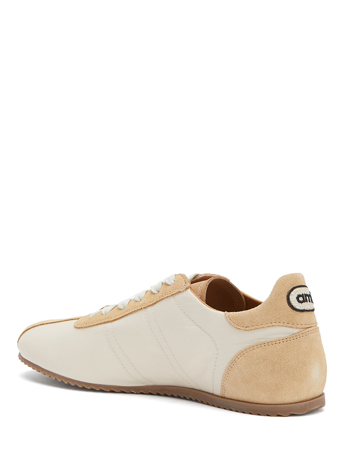 Ami Paris Krem Ekru Erkek Deri Sneaker görsel 3