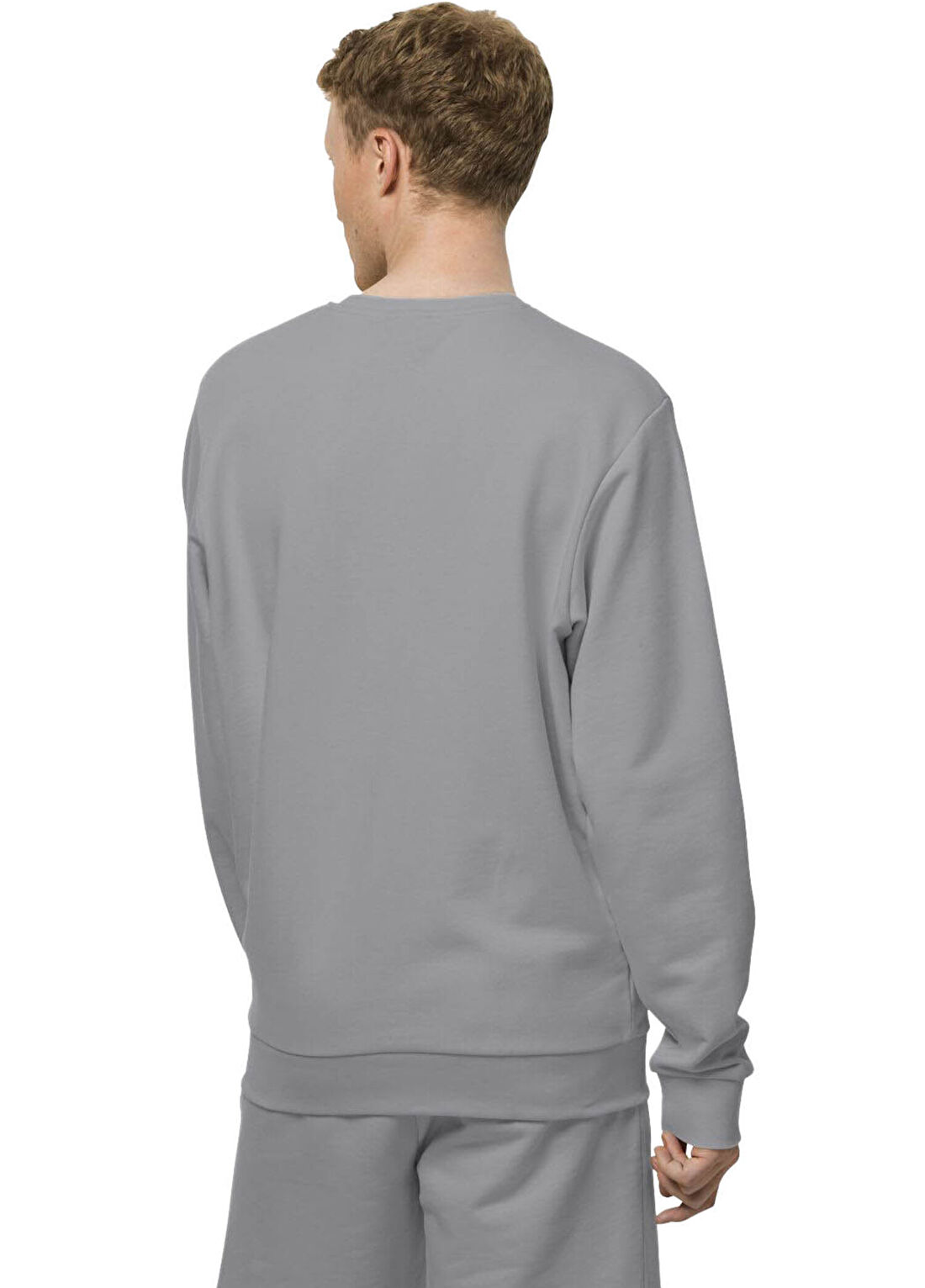 Jack Wolfskin Essential Crewneck M Organik Pamuklu Erkek Spor Sweatshirt görsel 3