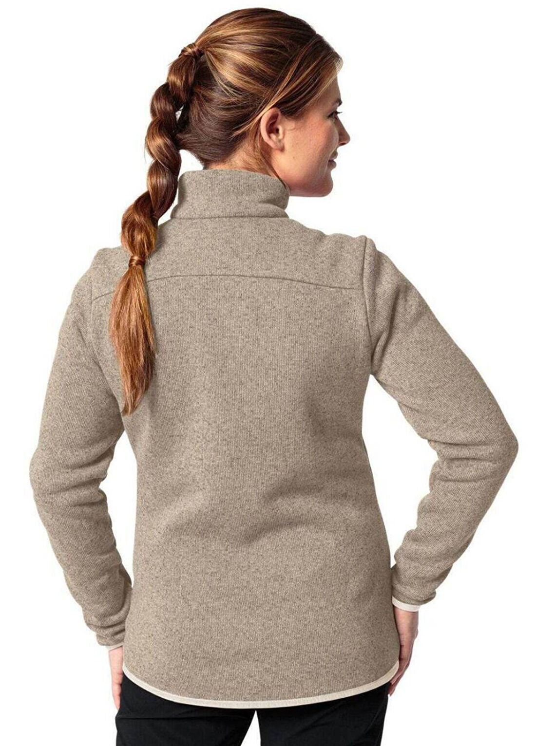 Vaude Rienza IV Krem Polar Kadın Sweatshirt 42983 görsel 3