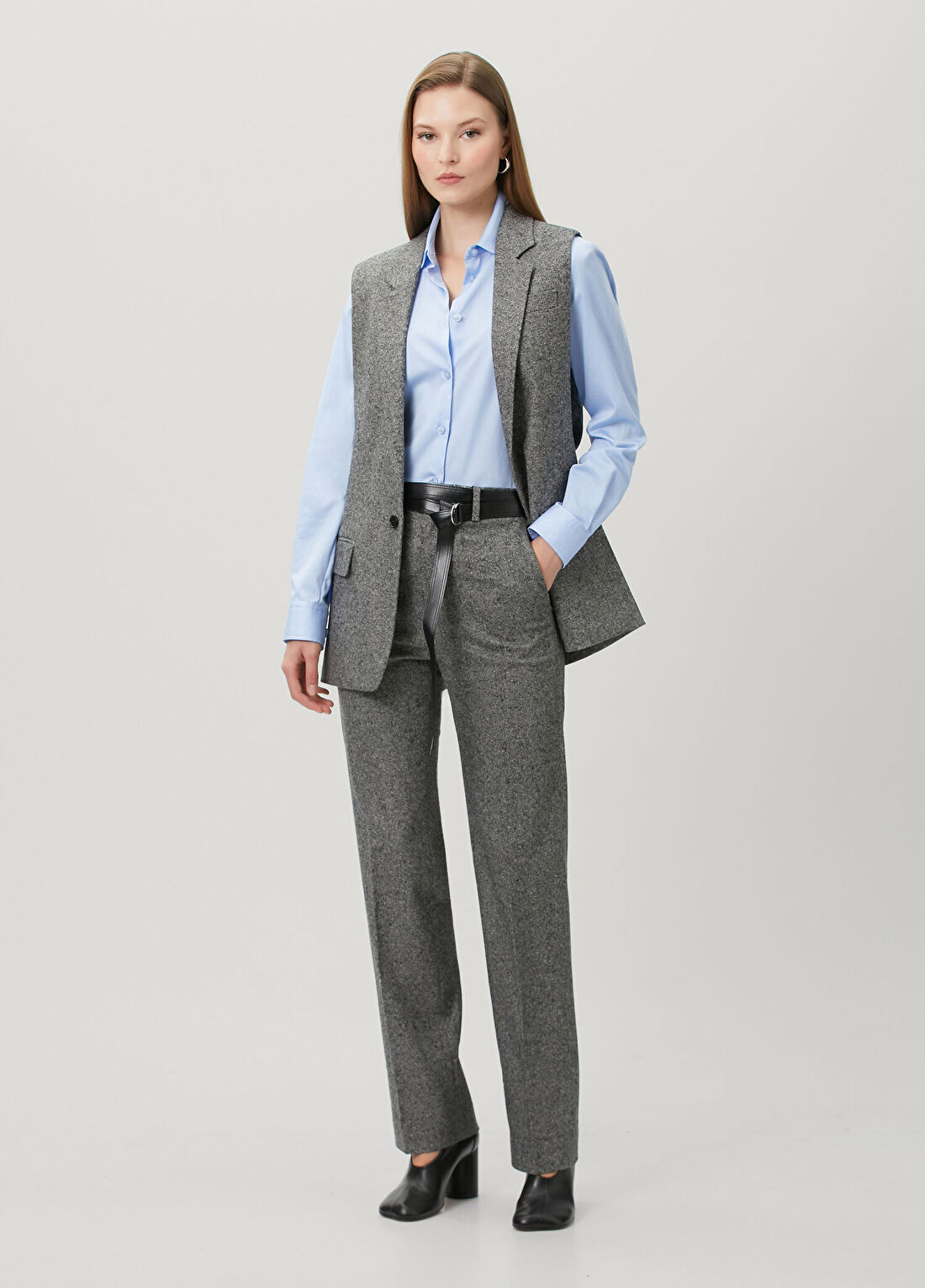 MM6 Maison Margiela Gri Yün Pantolon