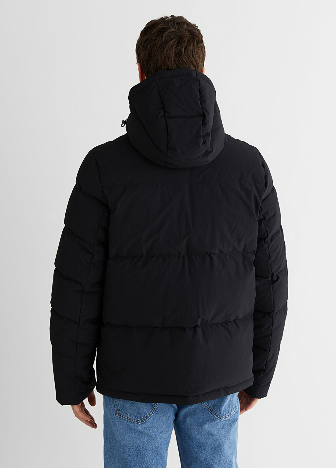 Gant Siyah Regular Fit Fermuarlı Kapüşonlu Erkek Mont görsel 2