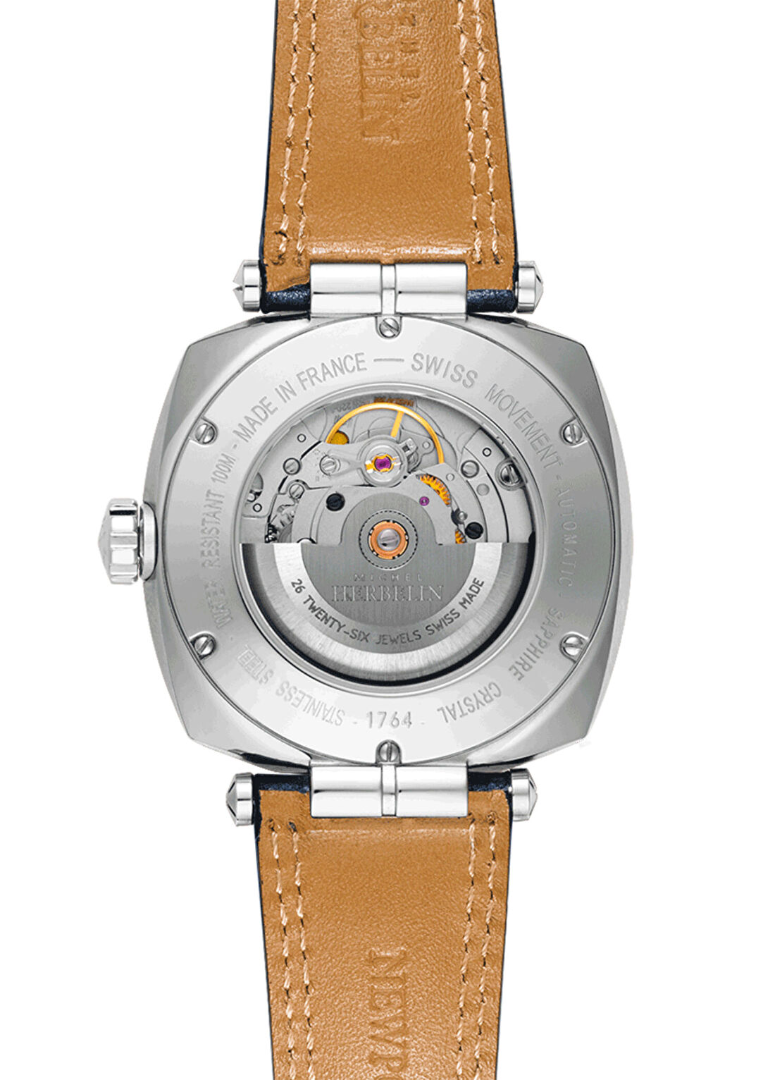 Herbelin Newport Heritage Automatic 1764AP11BL Çelik Erkek Kol Saati görsel 3
