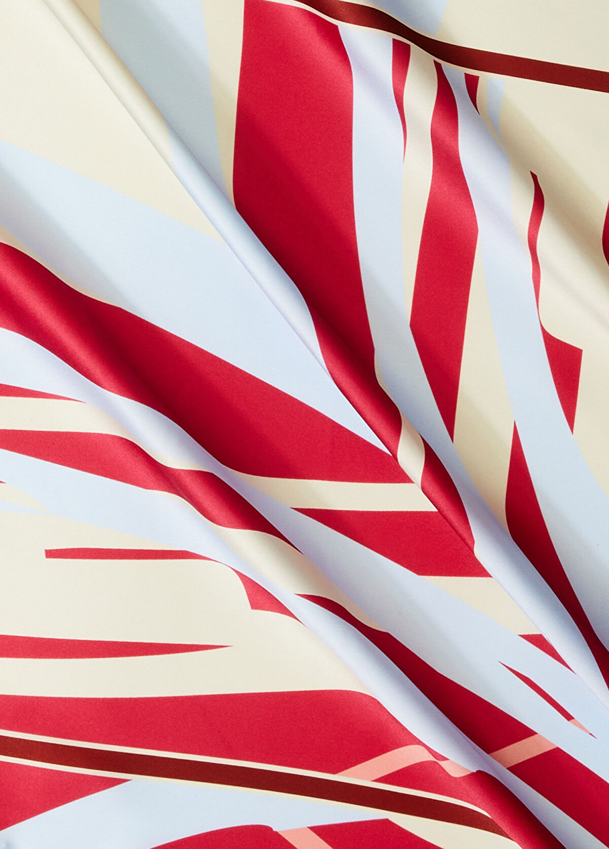 Beymen Club Çok Renkli Desenli Saten Fular - 3