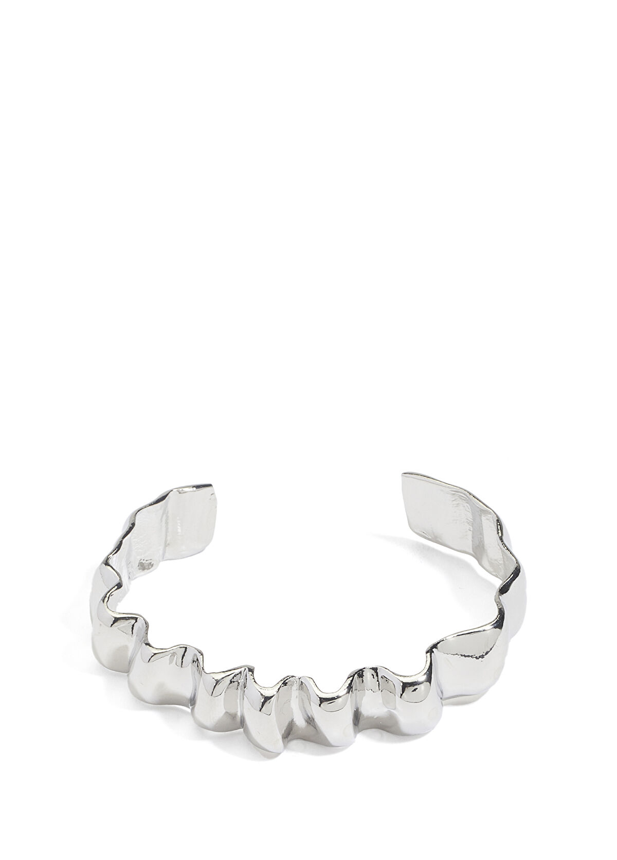 Beymen Club Silver Tattoo Womens Handcuff Bracelet - 3