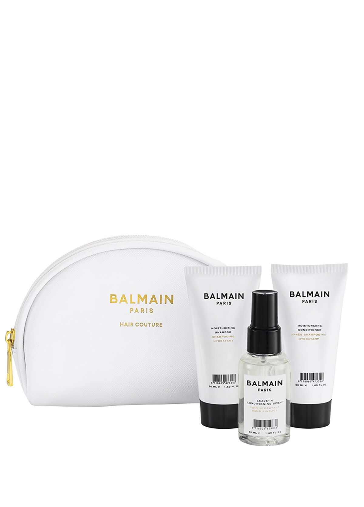 Balmain White Cosmetic Care Bag Nemlendirici Saç Bakım Seti - 1