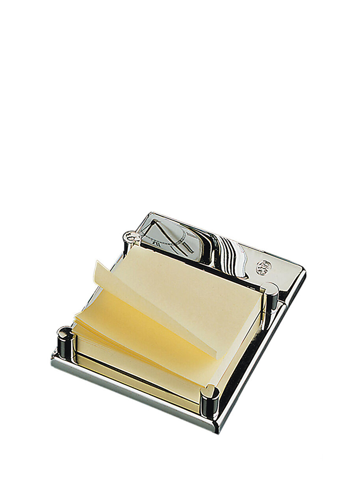 El Casco Silver Square Steel Post-it Box - 1