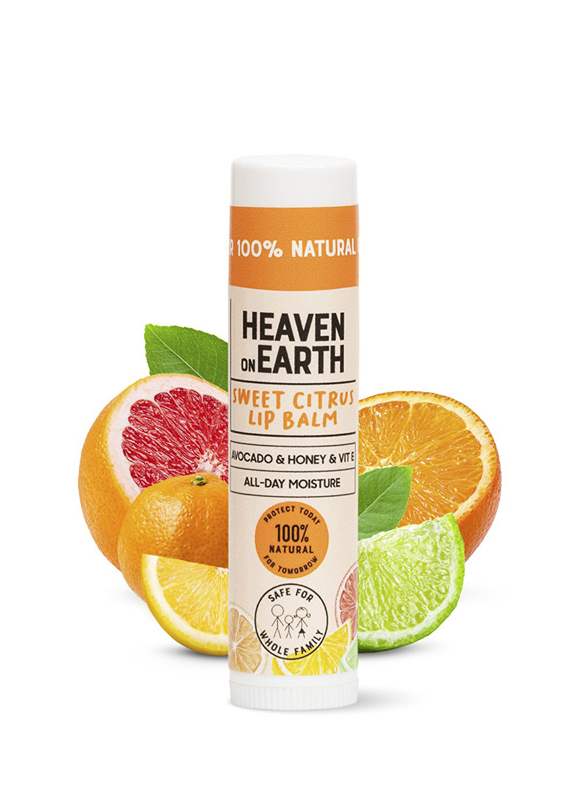Heaven On Earth Doğal ve Organik Sweet Citrus Lip Balm Nemlendirici Besleyici Dudak Bakım Kremi - 3