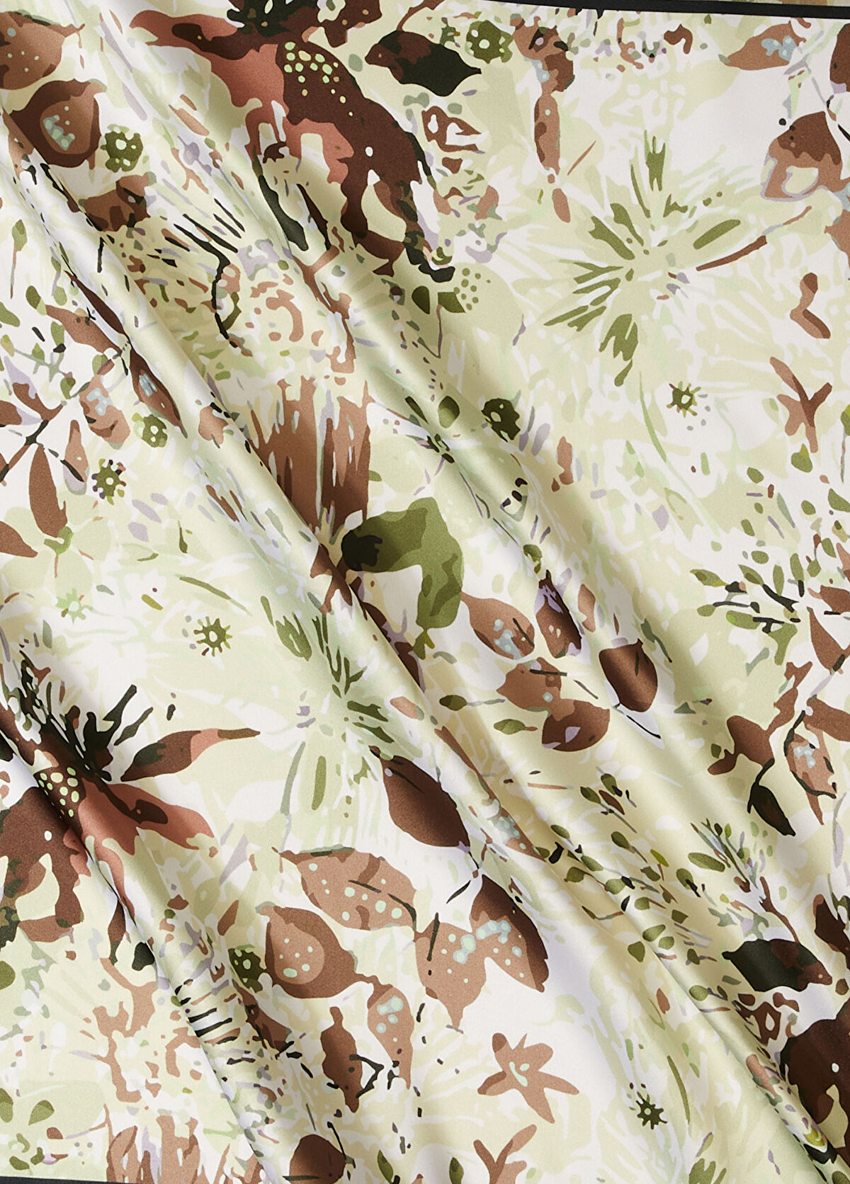 Beymen Club Çok Renkli Desenli Saten Fular - 3