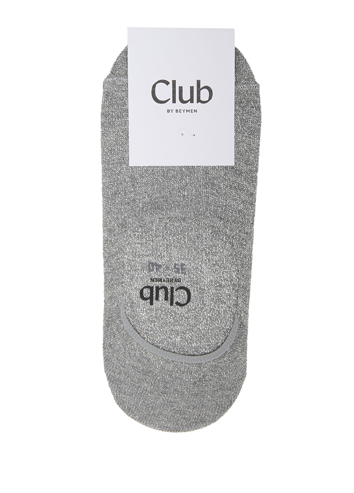 Beymen Club Gri Simli Kadın Çorap - 1
