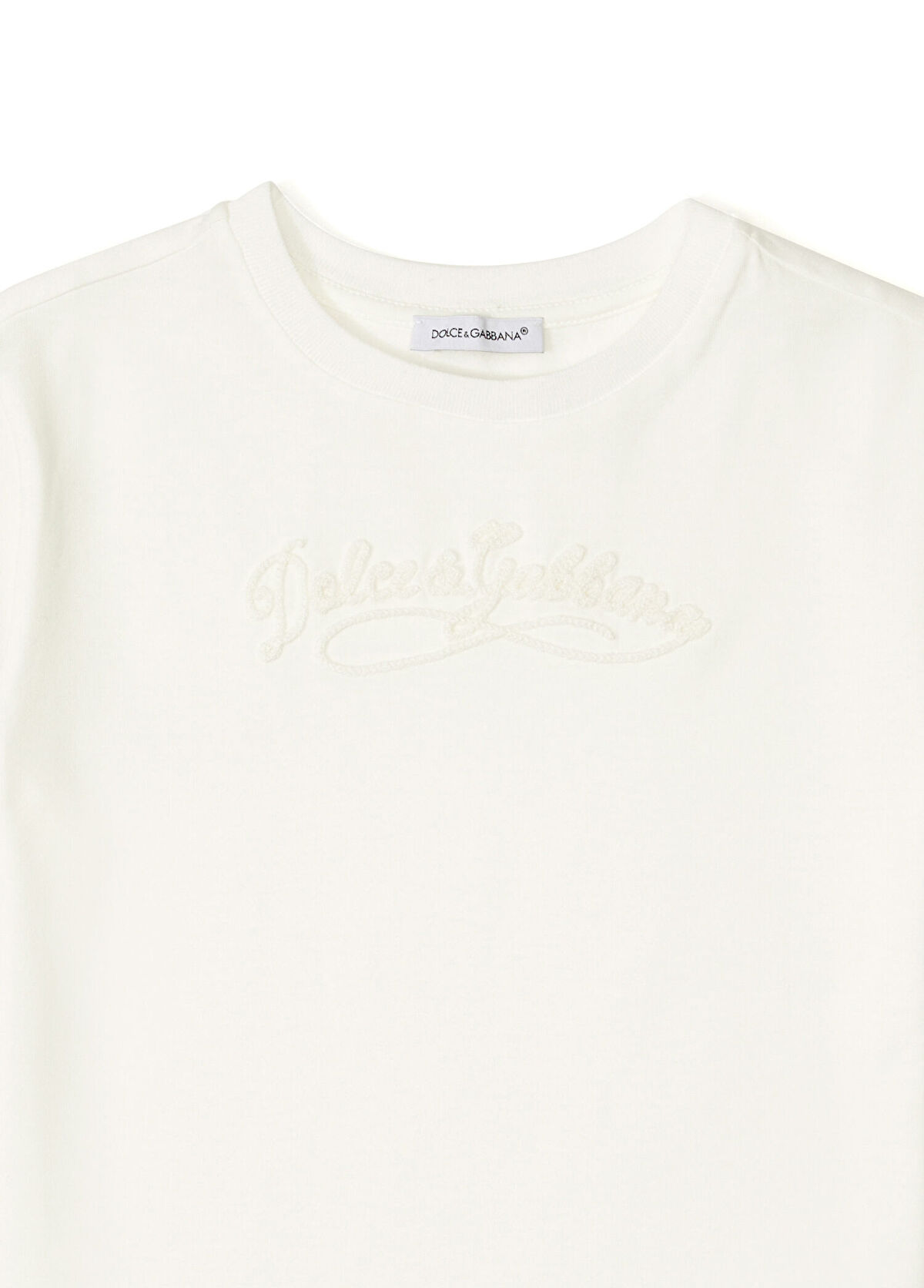 Dolce&Gabbana Beyaz Kız Çocuk T-shirt - 3
