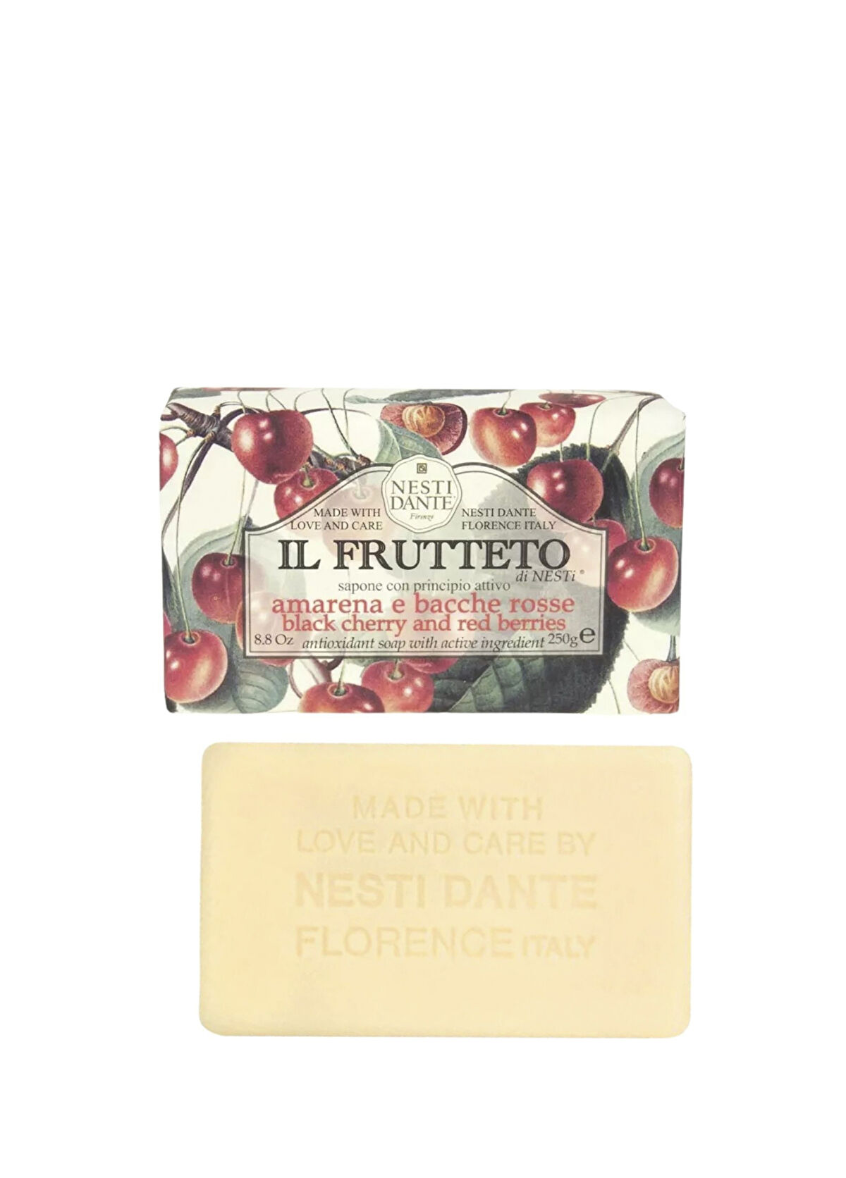 Nesti Dante Il Frutteto Kiraz ve Kırmızı Orman Meyveleri Vegan Bakım Sabunu 250 gr - 1