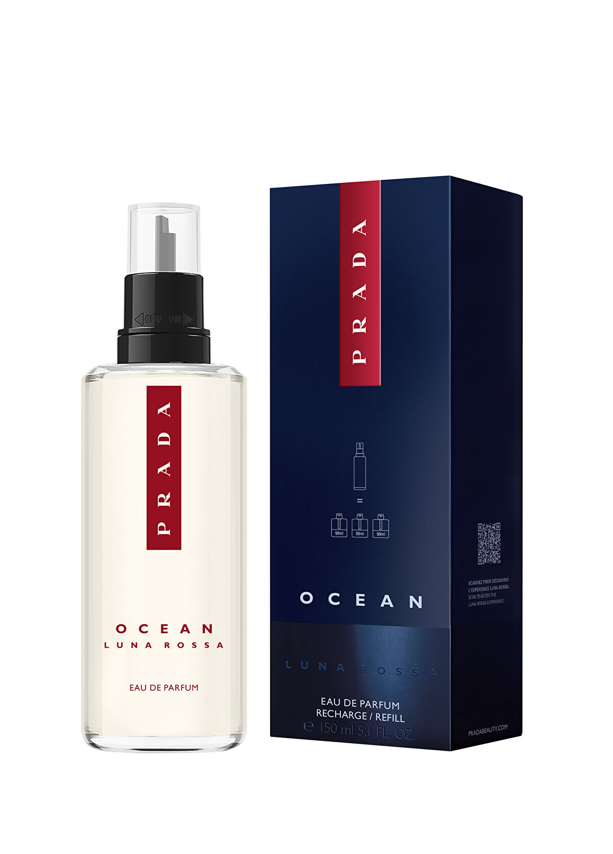 Prada Luna Rossa Ocean EDP 150 ml Refill - 3