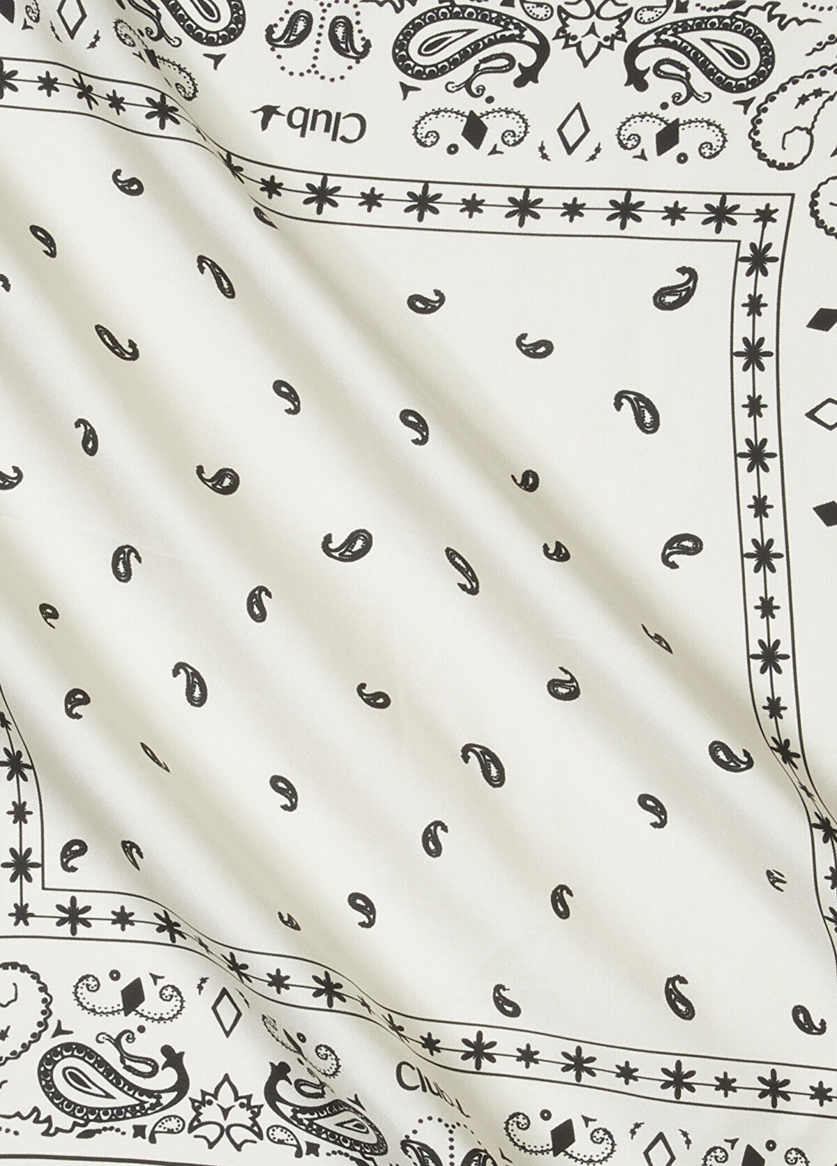 Beymen Club Off-White Paisley Silk Scarf - 3