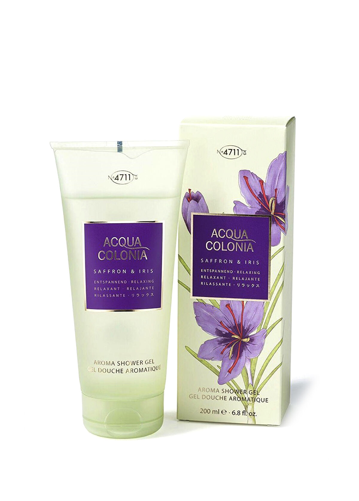 No:4711 Acqua Colonia Saffron & Iris Shower Gel Duş Jeli 200 ml - 1