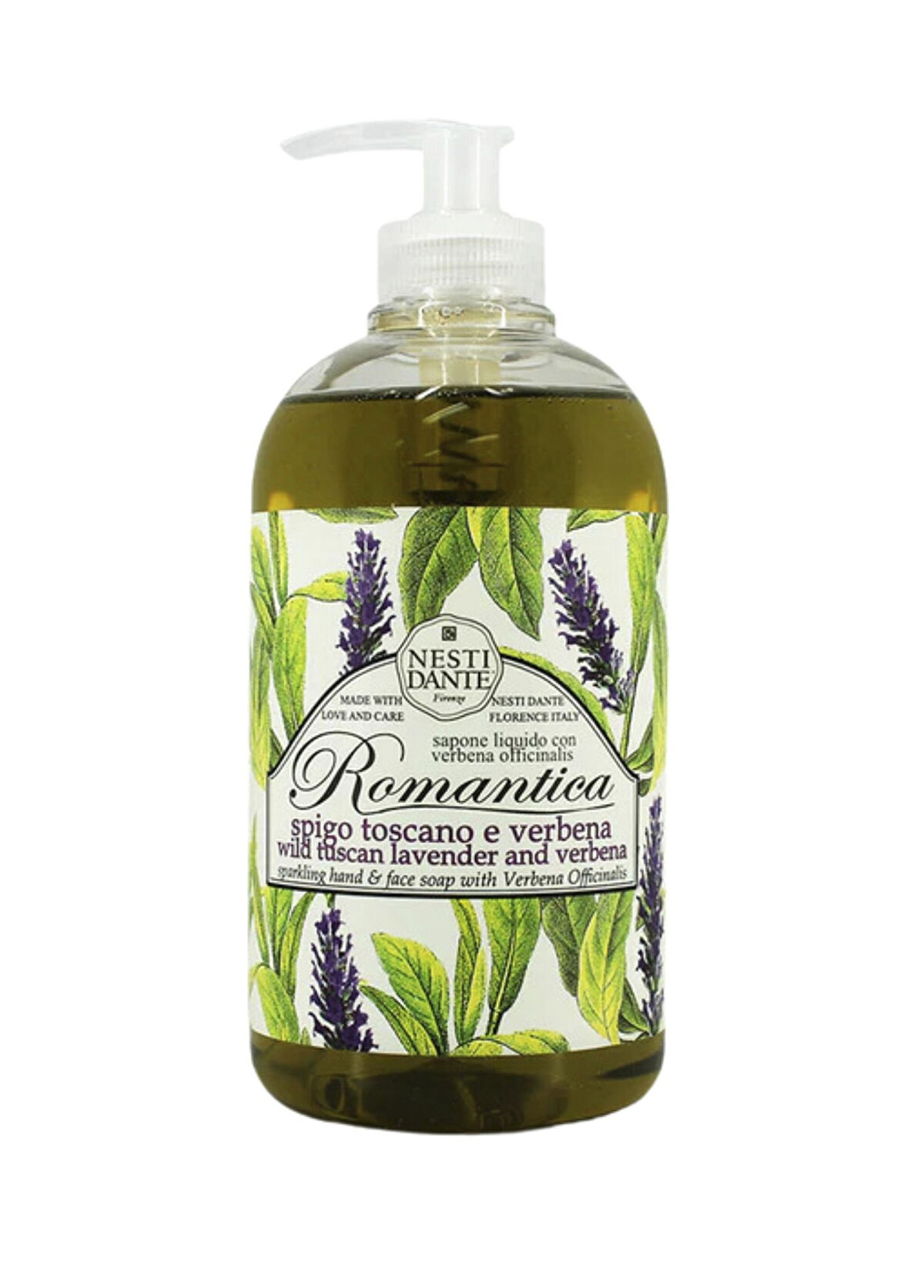 Nesti Dante Wild Tuscan Lavender & Verbena Lavanta Özlü Nemlendirici Arındırıcı Sıvı Sabun 500 ml - 1