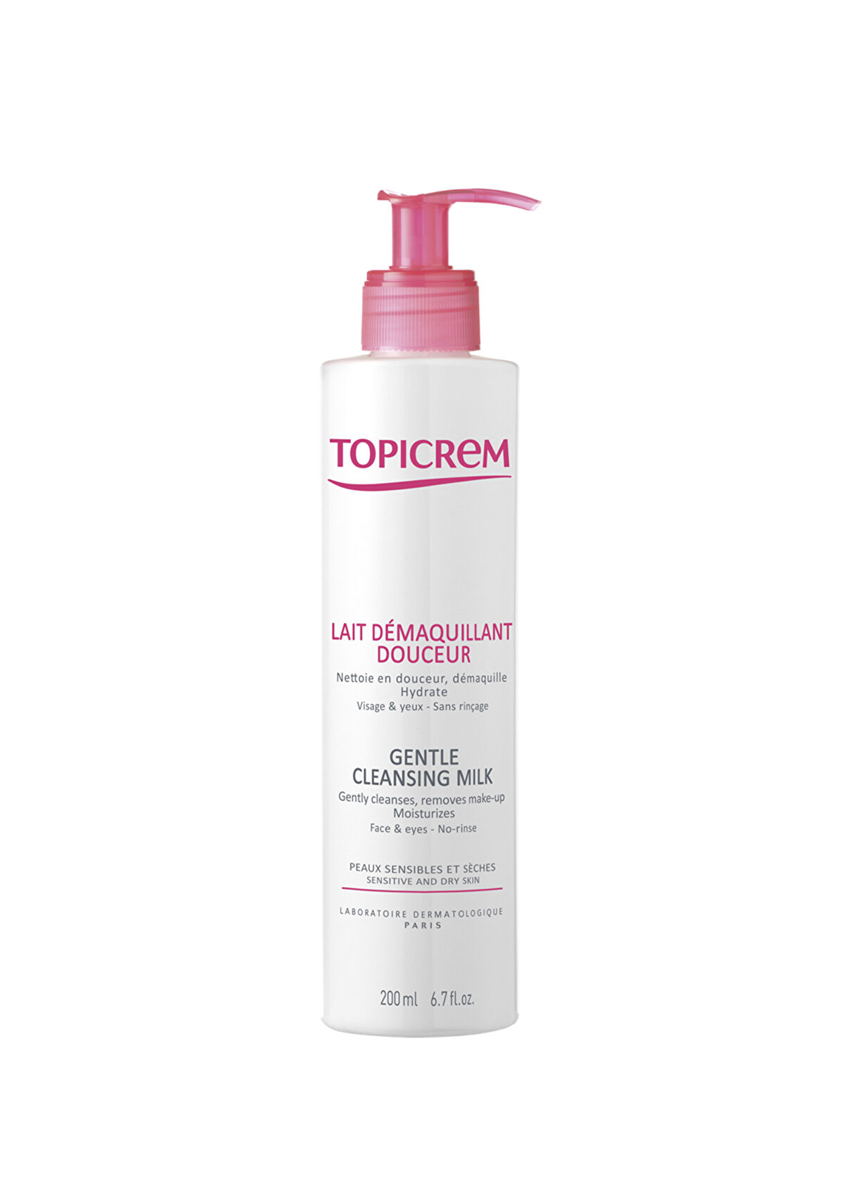 Topicrem Face and Eye Cleansing Milk 200 ml - 1
