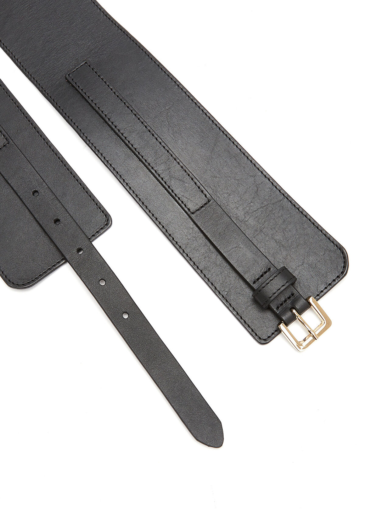 Beymen Club Siyah Kadın Kalın Deri Bel Kemeri - 3