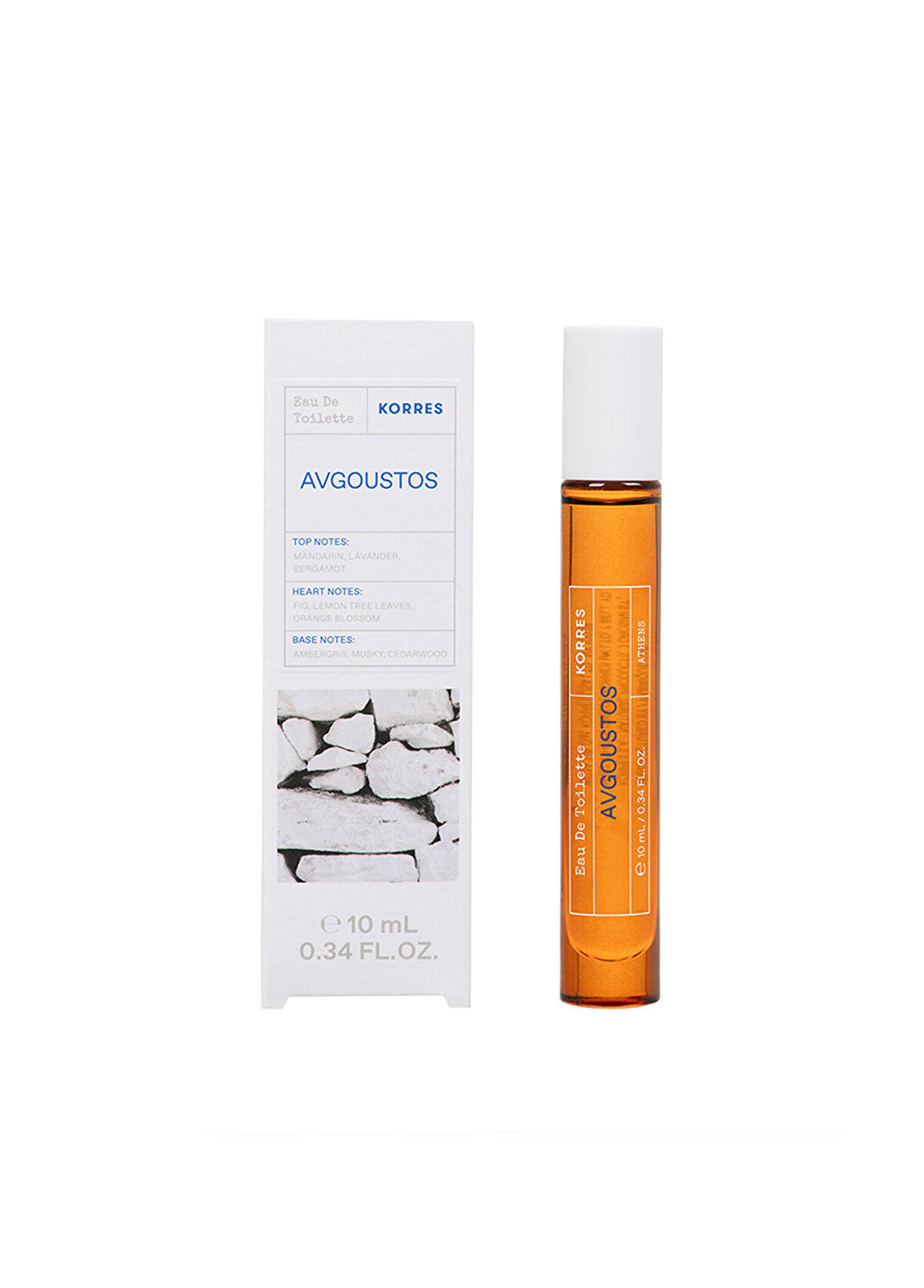Korres Avgoustos EDT 10 ml Roll-on Unisex Perfume - 3