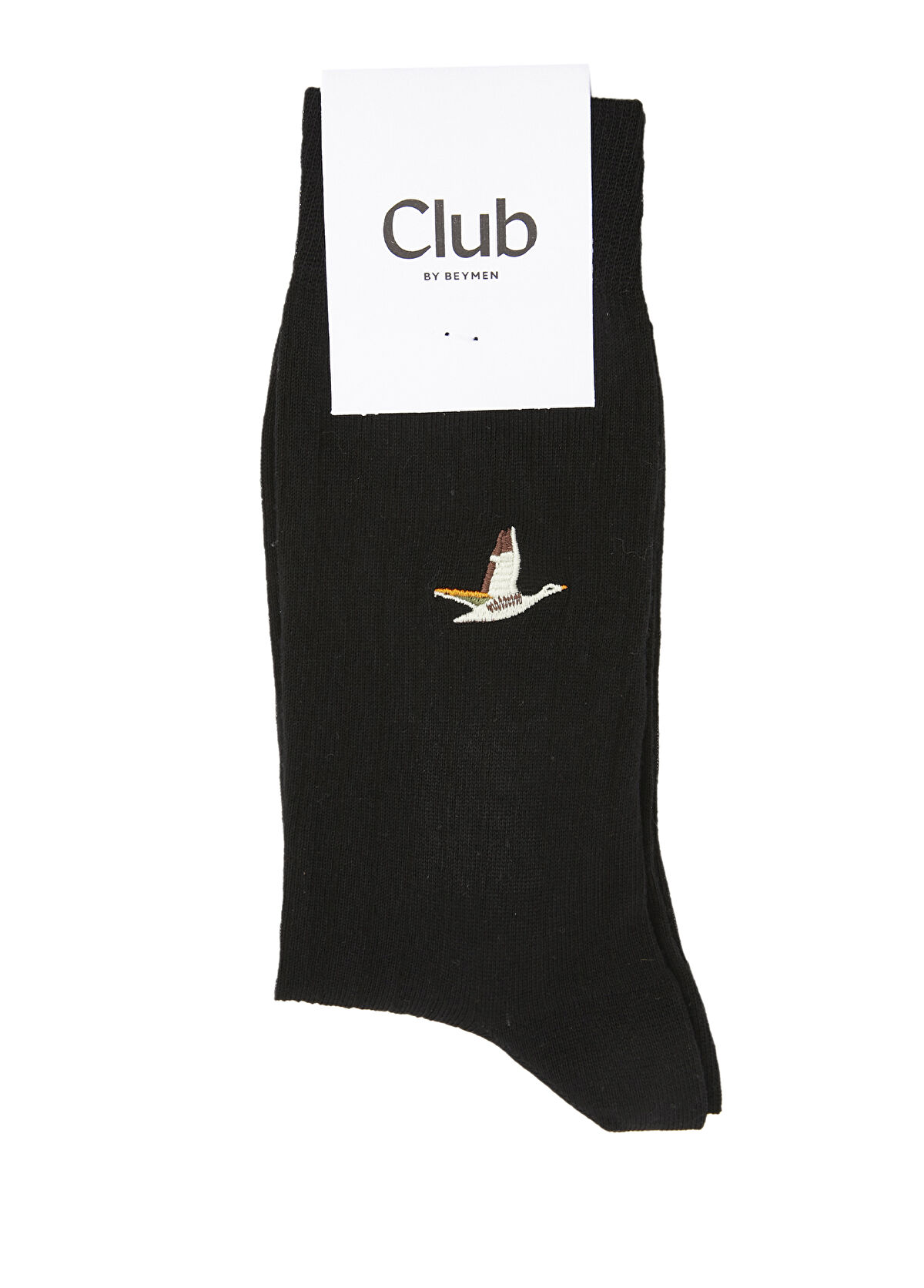 Beymen Club Black Logo Embroidered Men's Socks - 1