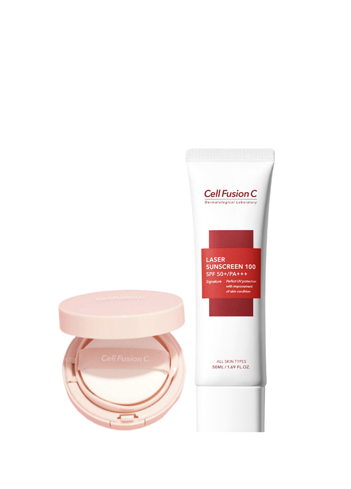 Cell Fusion C Renklendirici Kompakt Güneş Kremi ve Laser Güneş Kremi Seti - 1
