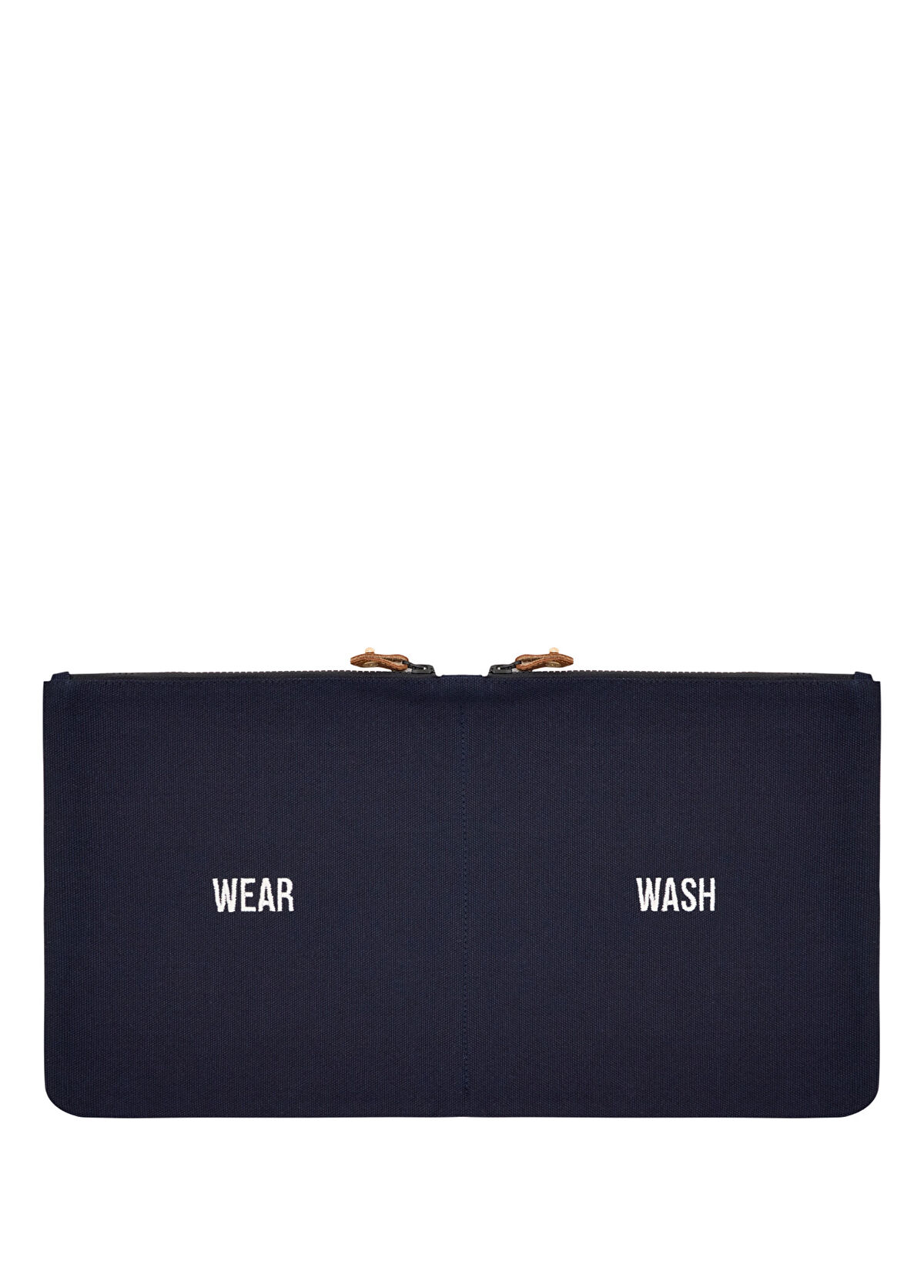 The Organized Mess Wear & Wash Navy Blue Double Zipper Organizer Travel Bag - 1