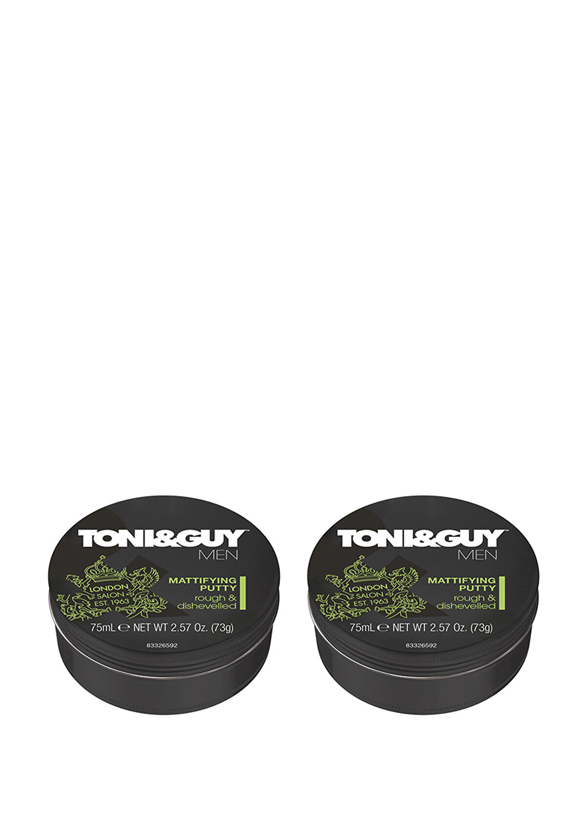 Toni&Guy Styling Putty Hair Styling Wax 2 x 75 ml - 1