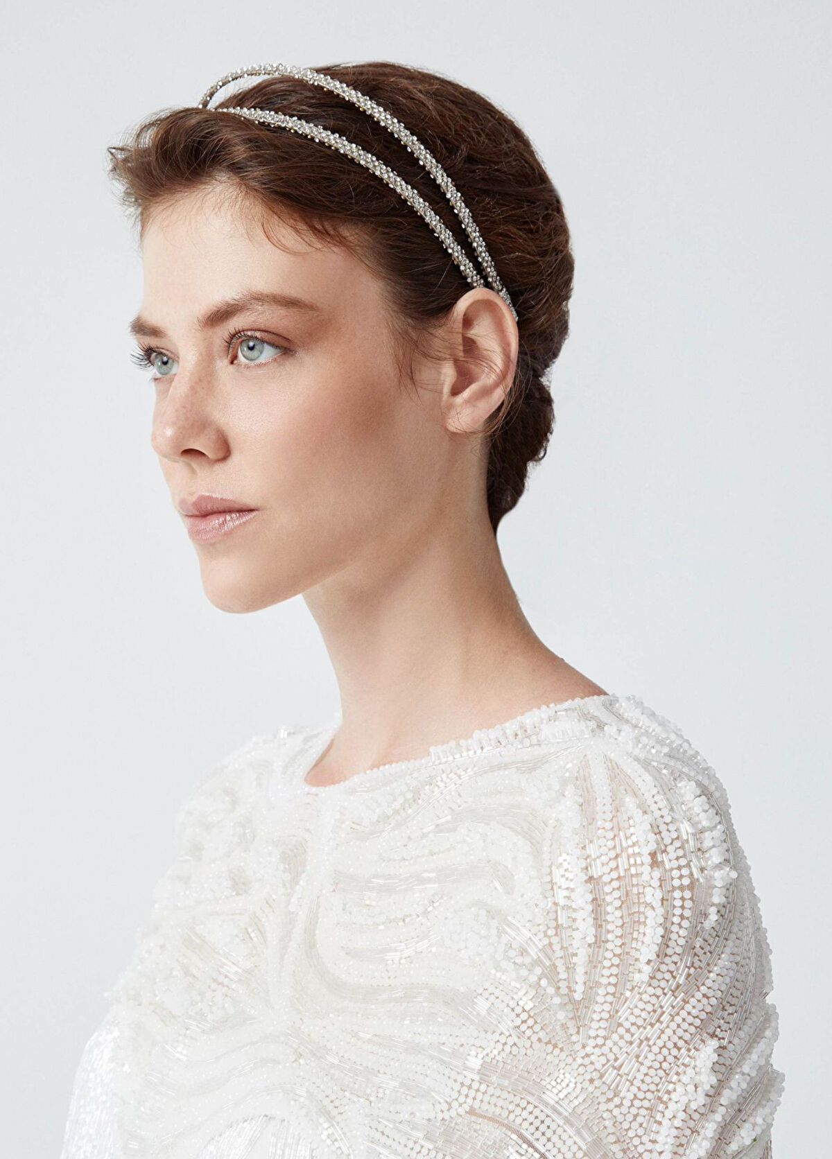 Eli Peacock Luna Twin Gümüş Rengi Kadın Saç Aksesuarı  - 3