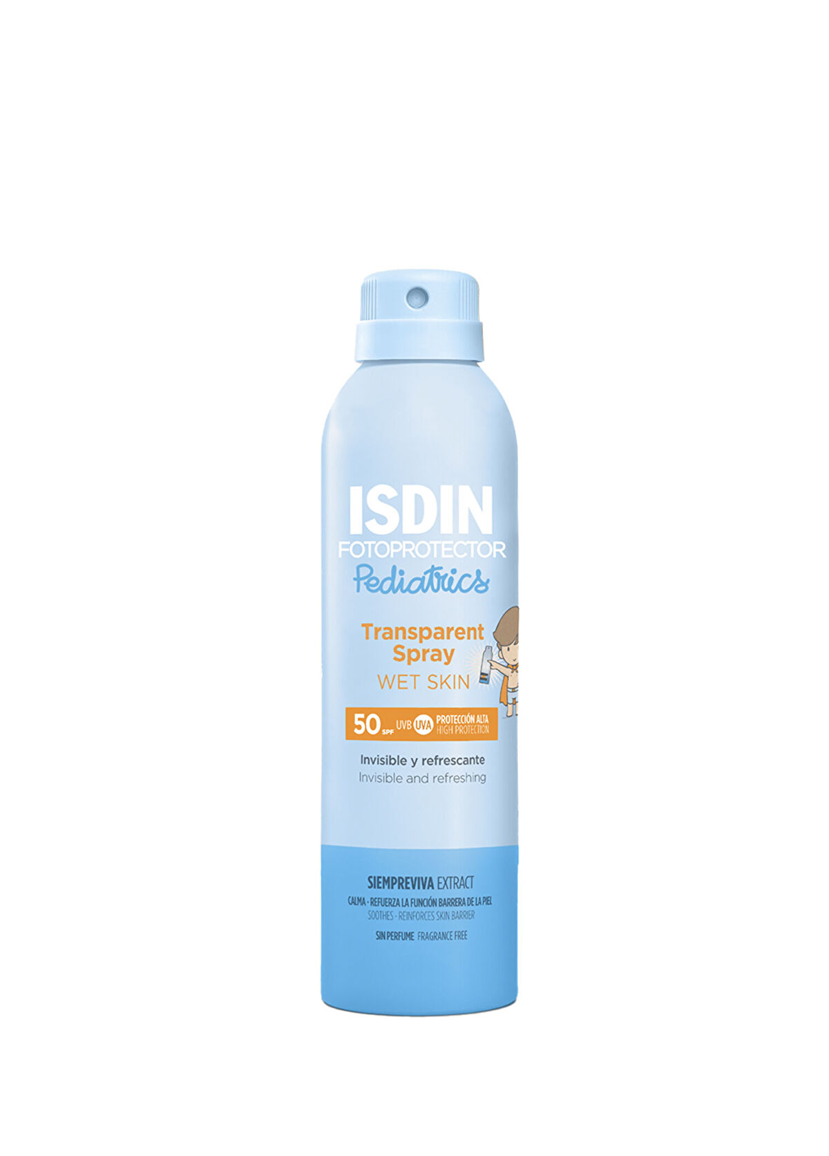 Isdin Photoprotector Pediatrics Transparent Spray Wet Skin SPF 50+ Sunscreen 250 ml - 1