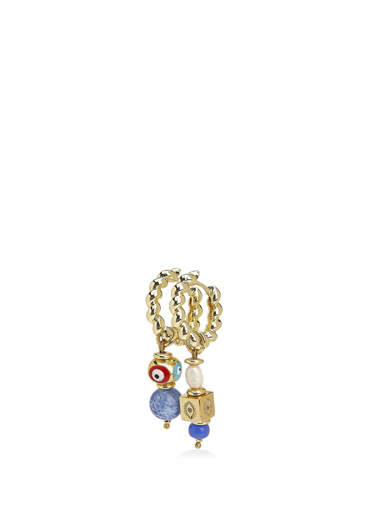 Beymen Club Women's Earrings With Gold Stones - 3