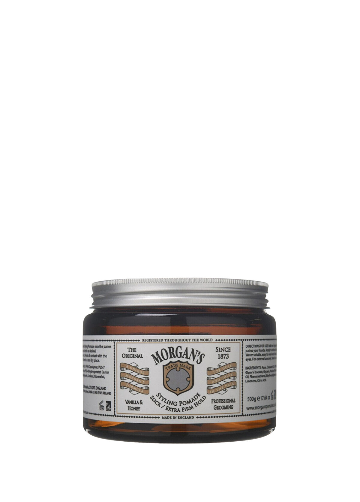 Morgan's Pomade Vanilla Honey Extra Firm Hold Pomade White Label Pomat 500 gr - 1