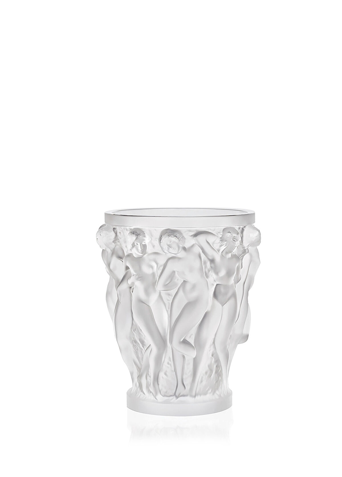 Lalique Bacchantes Transparent Crystal Vase - 1