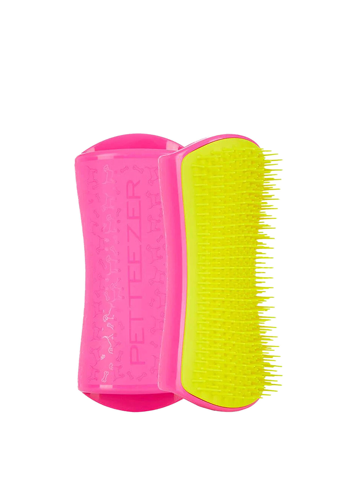 Tangle Teezer Detangling Large Pink Yellow Dog Grooming Brush - 1
