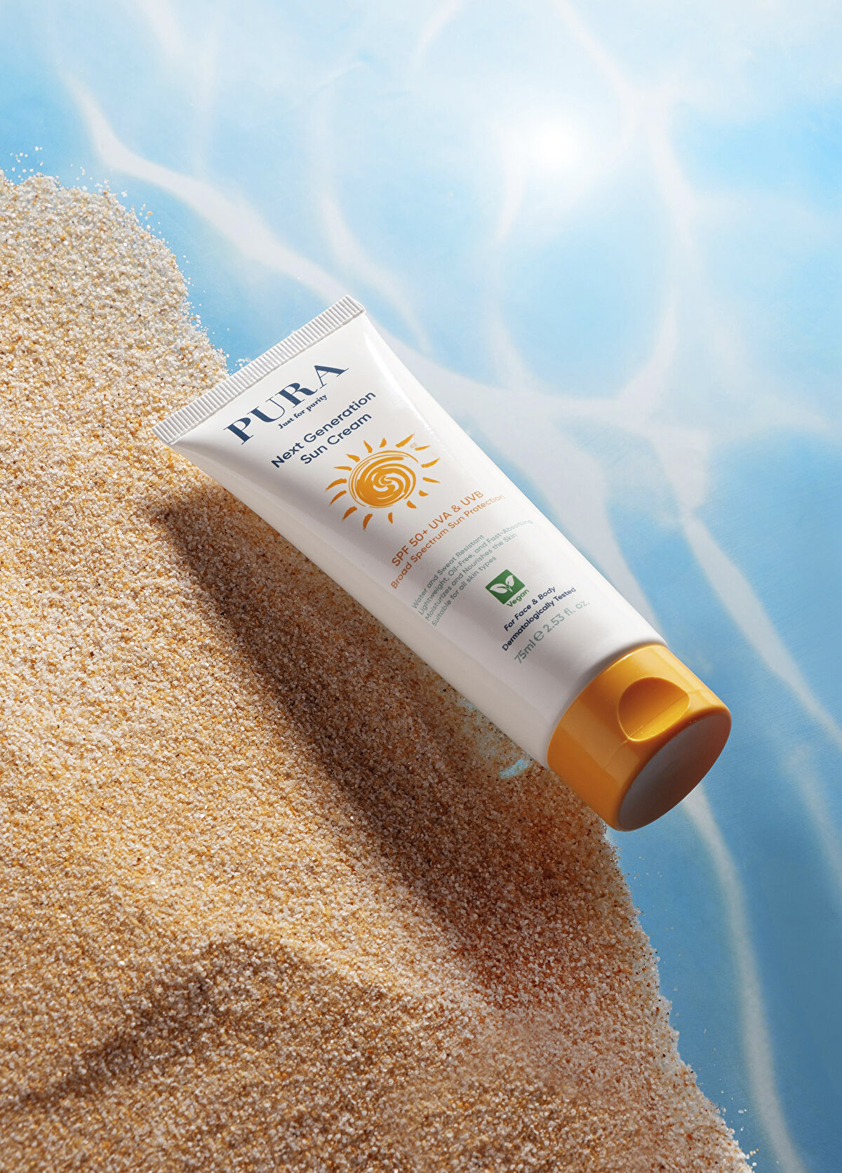 PURA Just for purity Geniş Spektrumlu UVA/UVB SPF50+ Koruyucu Güneş Kremi 75 ml - 3